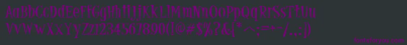 Шрифт PfjumpAbnormal – фиолетовые шрифты на чёрном фоне