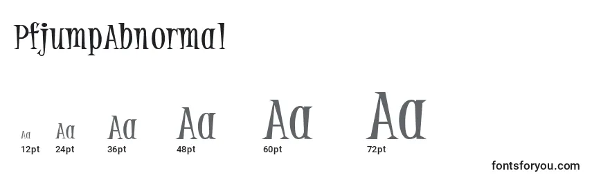 PfjumpAbnormal Font Sizes