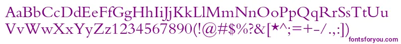 Bembostd-Schriftart – Violette Schriften