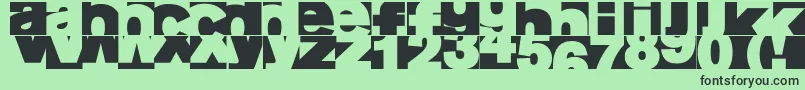 Aifragme Font – Black Fonts on Green Background