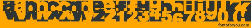 Aifragme Font – Black Fonts on Orange Background