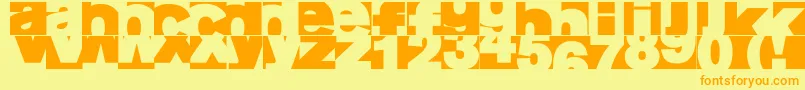 Aifragme Font – Orange Fonts on Yellow Background