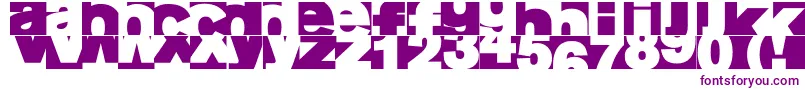 Шрифт Aifragme – фиолетовые шрифты на белом фоне
