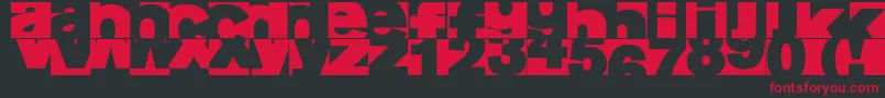 Aifragme Font – Red Fonts on Black Background