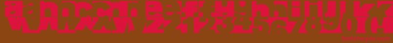 Aifragme Font – Red Fonts on Brown Background