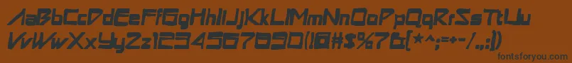 Więcej informacji o czcionce Astronboyink Czcionka Astronboyink – czarne czcionki na brązowym tle