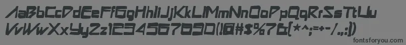 Шрифт Astronboyink – чёрные шрифты на сером фоне
