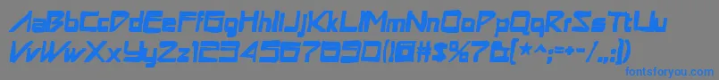 Astronboyink Font – Blue Fonts on Gray Background