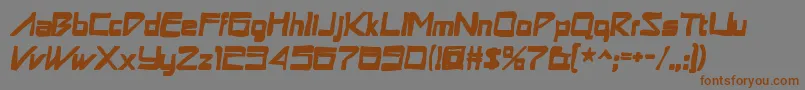 Astronboyink Font – Brown Fonts on Gray Background