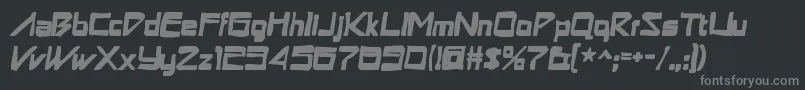 Astronboyink Font – Gray Fonts on Black Background