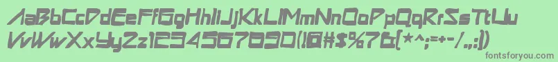 Astronboyink Font – Gray Fonts on Green Background