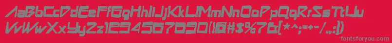 Astronboyink Font – Gray Fonts on Red Background