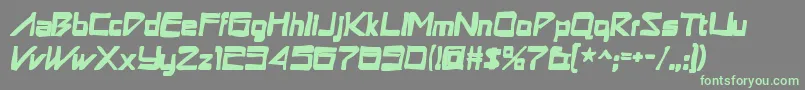Astronboyink Font – Green Fonts on Gray Background