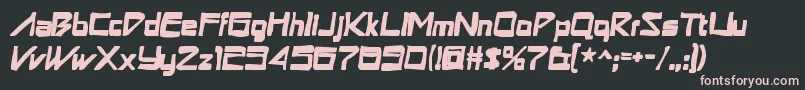Astronboyink Font – Pink Fonts on Black Background