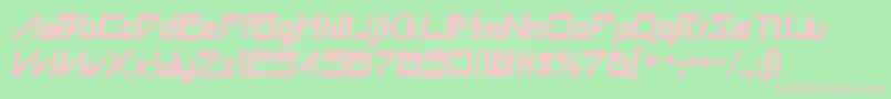 Astronboyink-fontti – vaaleanpunaiset fontit vihreällä taustalla