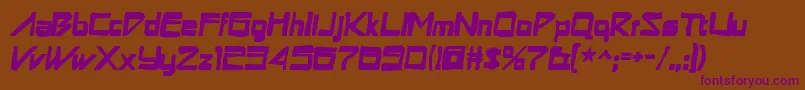 Astronboyink Font – Purple Fonts on Brown Background