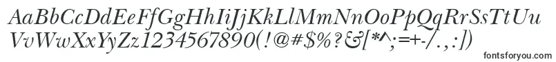 Шрифт BaskervilleHandcutItalic – шрифты штрих-кода