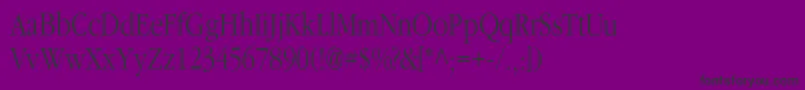 Classicrussianc-Schriftart – Schwarze Schriften auf violettem Hintergrund