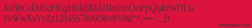 Classicrussianc Font – Black Fonts on Red Background