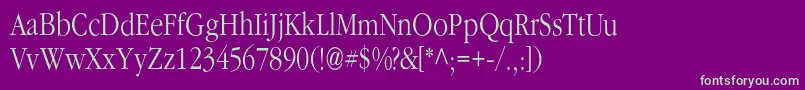 More about Classicrussianc Font Classicrussianc Font – Green Fonts on Purple Background
