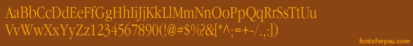 En savoir plus sur la police Classicrussianc Police Classicrussianc – polices orange sur fond brun