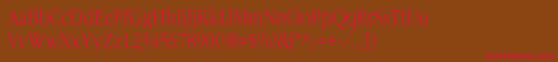 Classicrussianc Font – Red Fonts on Brown Background