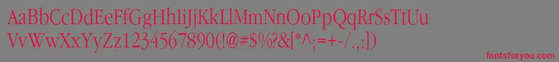 Classicrussianc Font – Red Fonts on Gray Background
