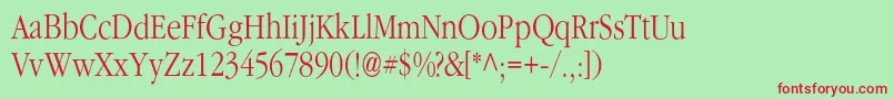 Classicrussianc Font – Red Fonts on Green Background