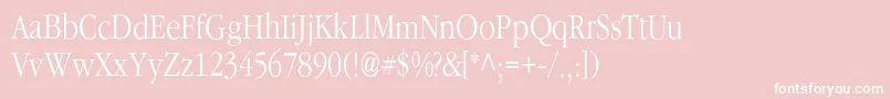 Classicrussianc Font – White Fonts on Pink Background