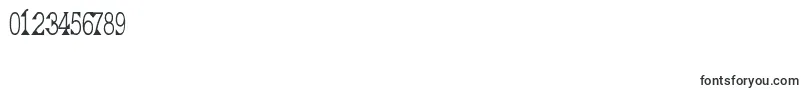 DeborahCondensed Font – Fonts for Numbers and Digits