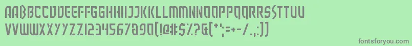 Executionist Font – Gray Fonts on Green Background