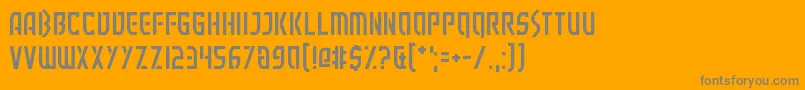 Executionist Font – Gray Fonts on Orange Background