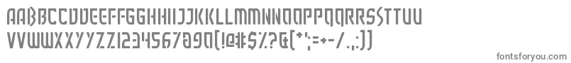 フォントExecutionist – 白い背景に灰色の文字