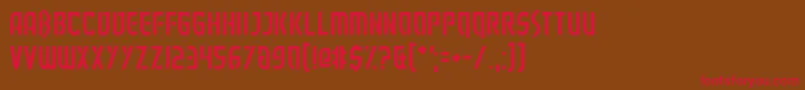 Executionist Font – Red Fonts on Brown Background
