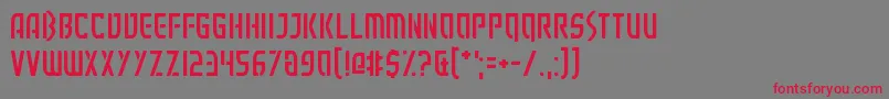 Executionist Font – Red Fonts on Gray Background