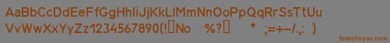 Gost26.008вЂ”85 Font – Brown Fonts on Gray Background