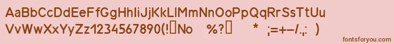 Gost26.008вЂ”85 Font – Brown Fonts on Pink Background