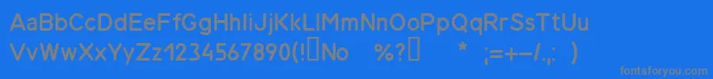 Fonte Gost26.008вЂ”85 – fontes cinzas em um fundo azul