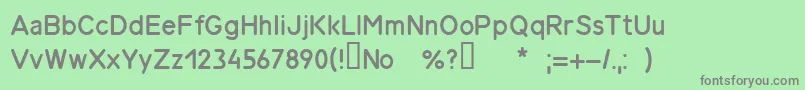Gost26.008вЂ”85-fontti – harmaat kirjasimet vihreällä taustalla
