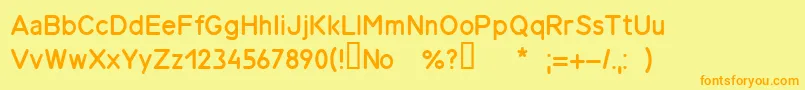 Gost26.008вЂ”85 Font – Orange Fonts on Yellow Background