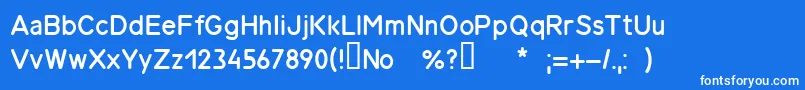 Gost26.008вЂ”85 Font – White Fonts on Blue Background