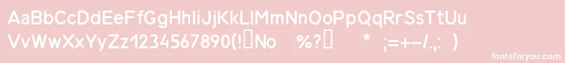 Gost26.008вЂ”85 Font – White Fonts on Pink Background