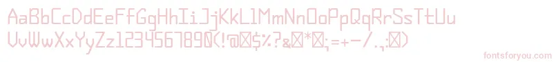 Den Font – Pink Fonts on White Background