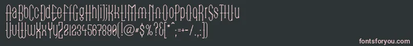 LinotypegotekkThin Font – Pink Fonts on Black Background