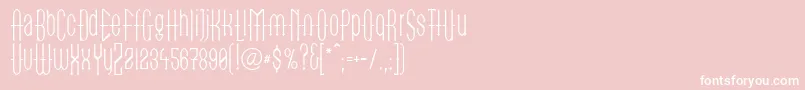 LinotypegotekkThin Font – White Fonts on Pink Background