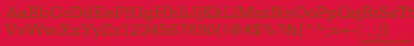SerifastdRoman Font – Brown Fonts on Red Background
