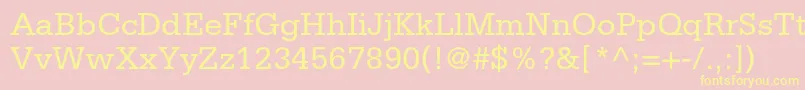 SerifastdRoman Font – Yellow Fonts on Pink Background