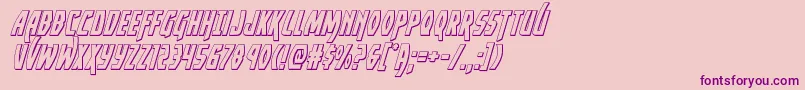 Yankeeclipper3Dital Font – Purple Fonts on Pink Background