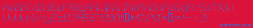 TelegraphicLightBoldItalic Font – Blue Fonts on Red Background