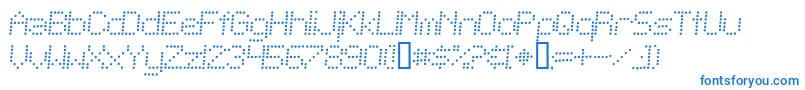 Шрифт TelegraphicLightBoldItalic – синие шрифты